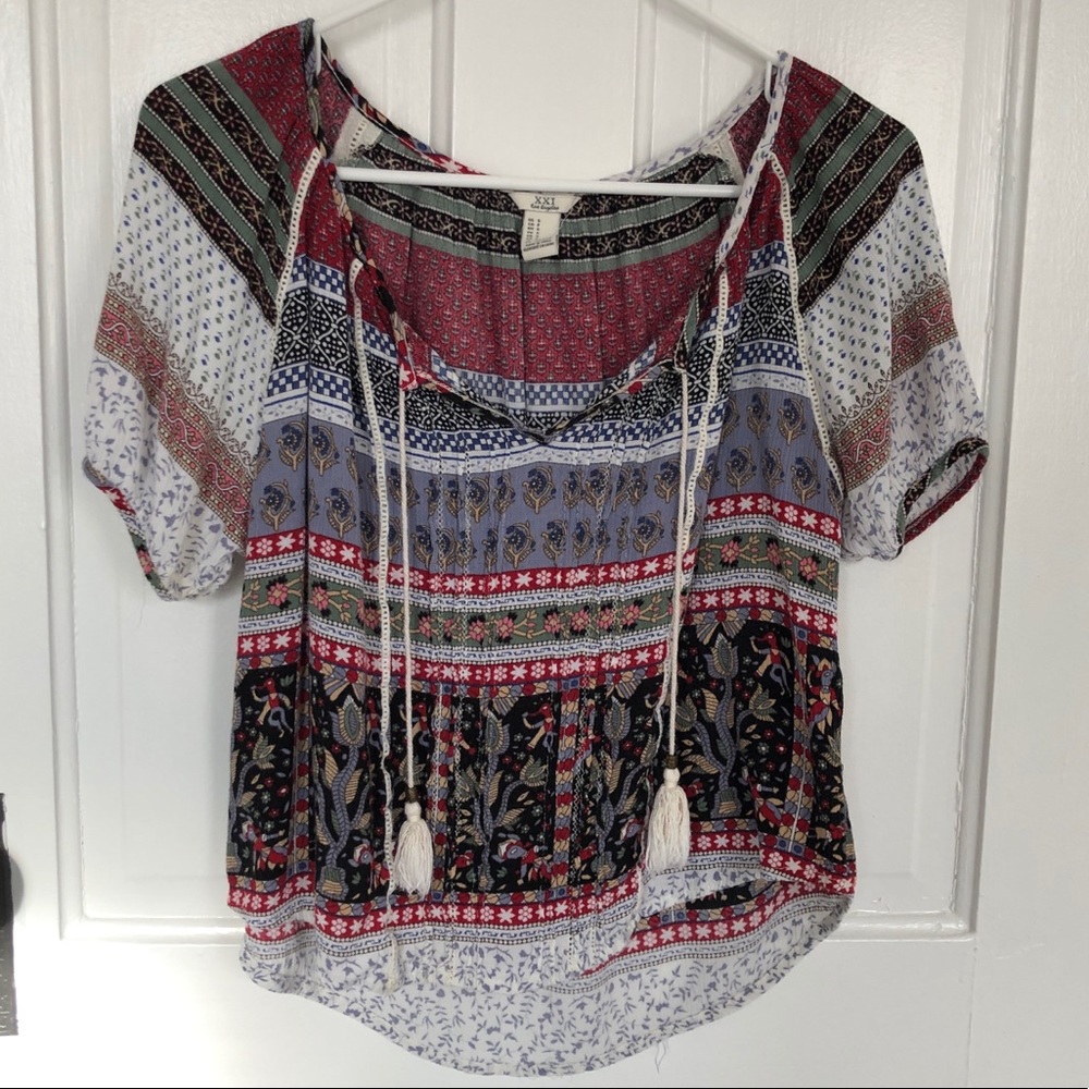 Forever 21 Peasant Top
